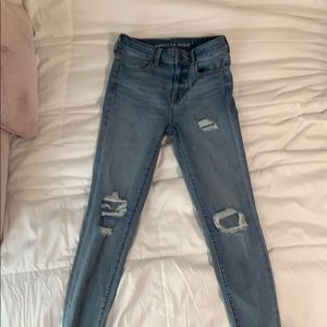 American Eagle Next Level Ripped Jeggings